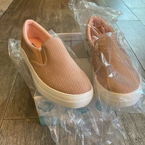 Soda perforated Croft slide on shoes